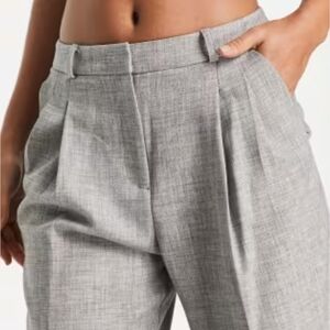 Express Design Studio Tailored Crop Pant Heather Gray Size 0